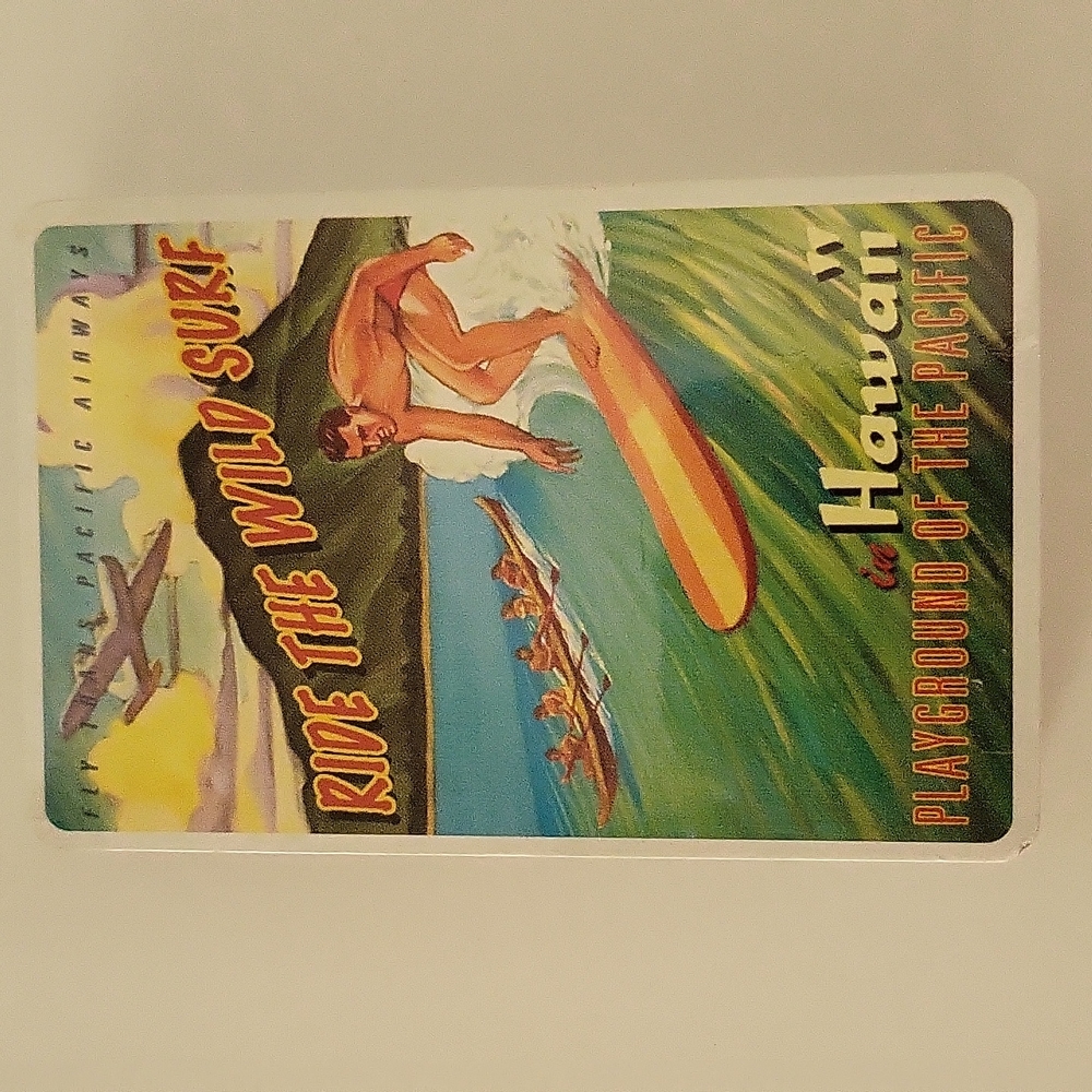 Hawaii Plastic Coated Playing Card Deck New Sealed In Package